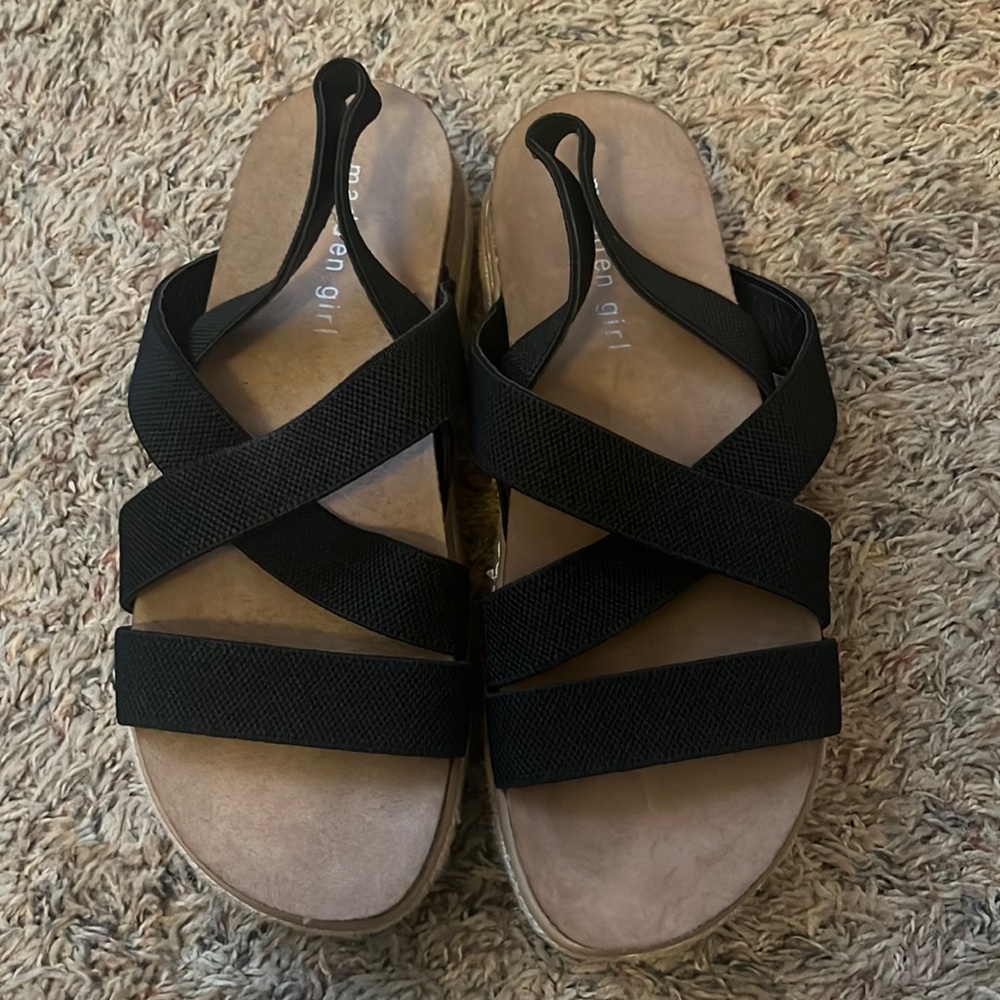 Black Madden Girl Sandals